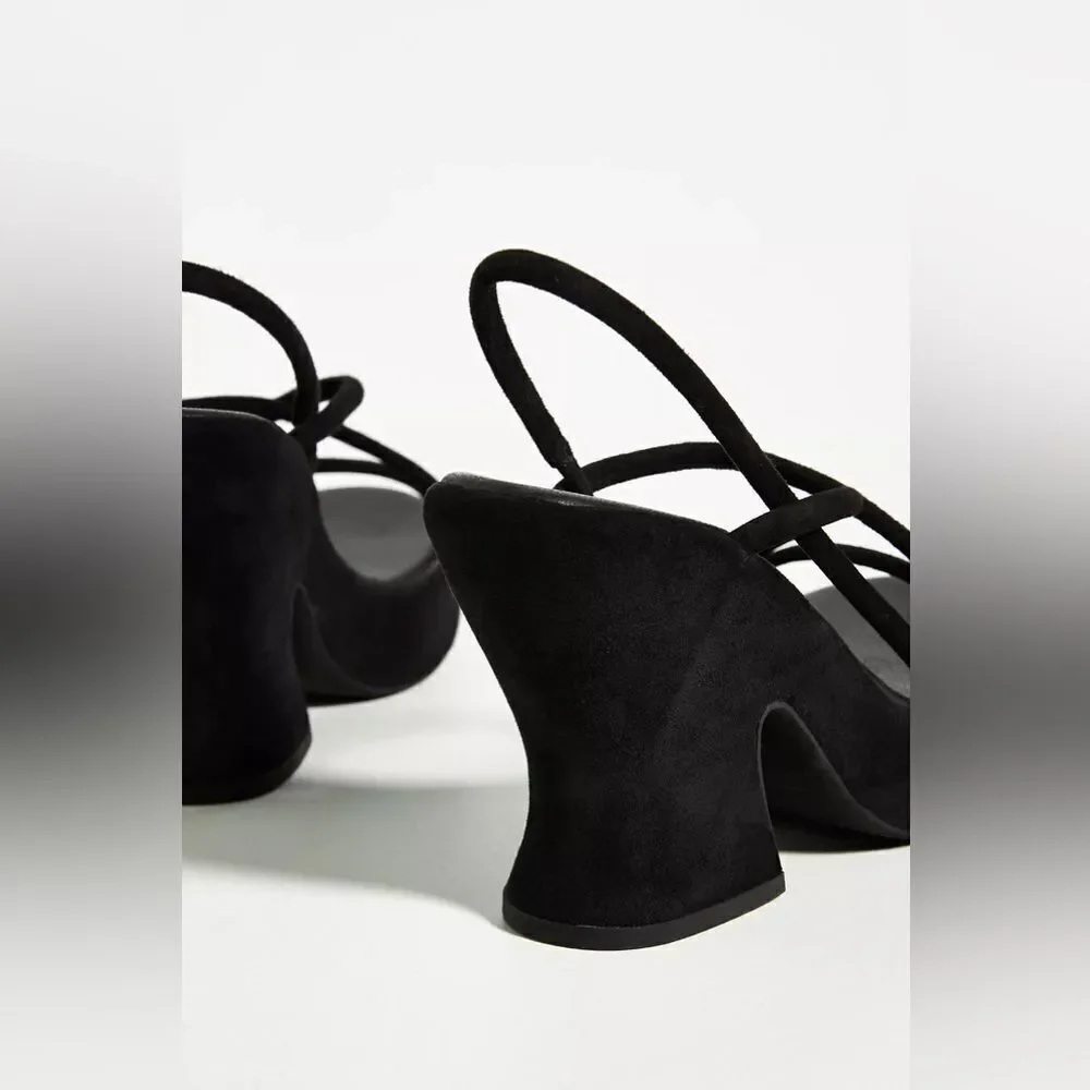 Anthropologie Silent D Star Platform heels Taupe 8 NEW